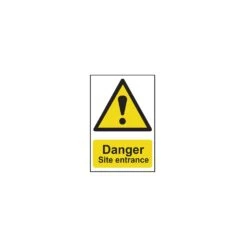 Scan Danger Site Entrance PVC 400 X 600mm