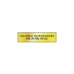 Scan No Free Newspapers Or Junk Mail Polished - SCA6023