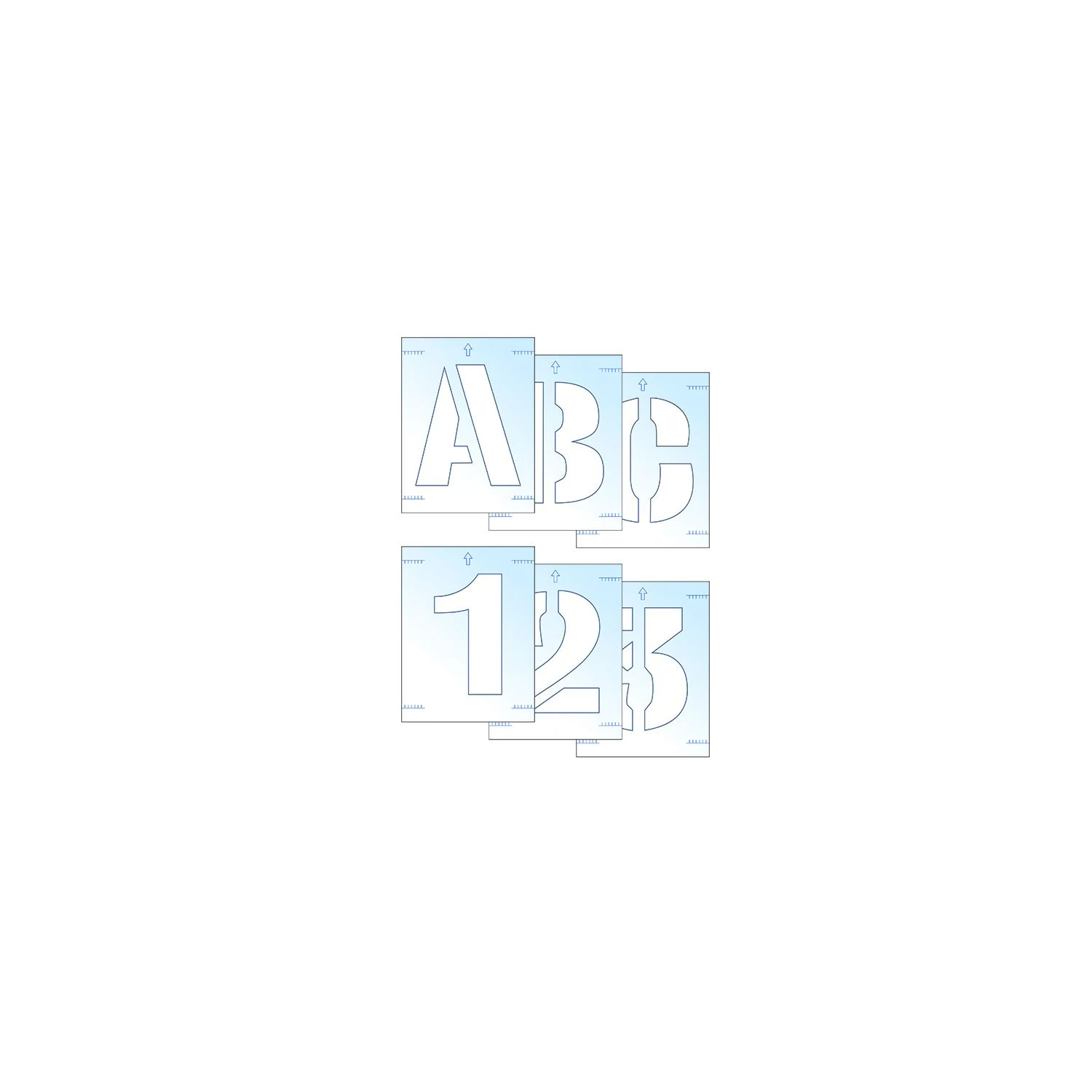 Scan Letter & Number Stencil Kit 50mm