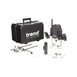 Trend T12EK Corded 2300W 1/2" Variable Speed Plunge Router 240V With Case