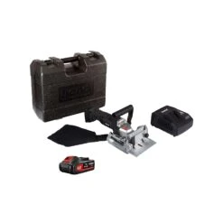 Trend T18S/BJK1 18V Cordless Biscuit Jointer With 1 X 4Ah Battery, Charger & Case