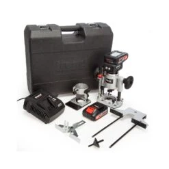 Trend T18S/R14K2 18V 1/4" Cordless Brushless Router With 2 X 4.0Ah Batteries, Charger & Case