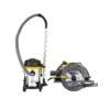 TOUGH MASTER® Circular Saw 1400 W 220-240V 185mm With Parallel Guide & Vacuum Cleaner Adaptor + 18L Wet & Dry Vacuum Cleaner