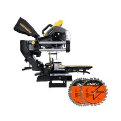 TOUGH MASTER Mitre Saw 216mm With 2 TCT Blades 216 X 48 X 30 Bore And 216 X 24 X 30, 1800 W Corded Sliding Compound Mitre Saw - 230 Volts