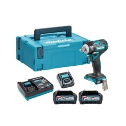 Makita TW004GD203 40Vmax XGT 4-Speed Brushless Impact Wrench With 2 X 2.5Ah Batteries, Charger, Adaptor & Case